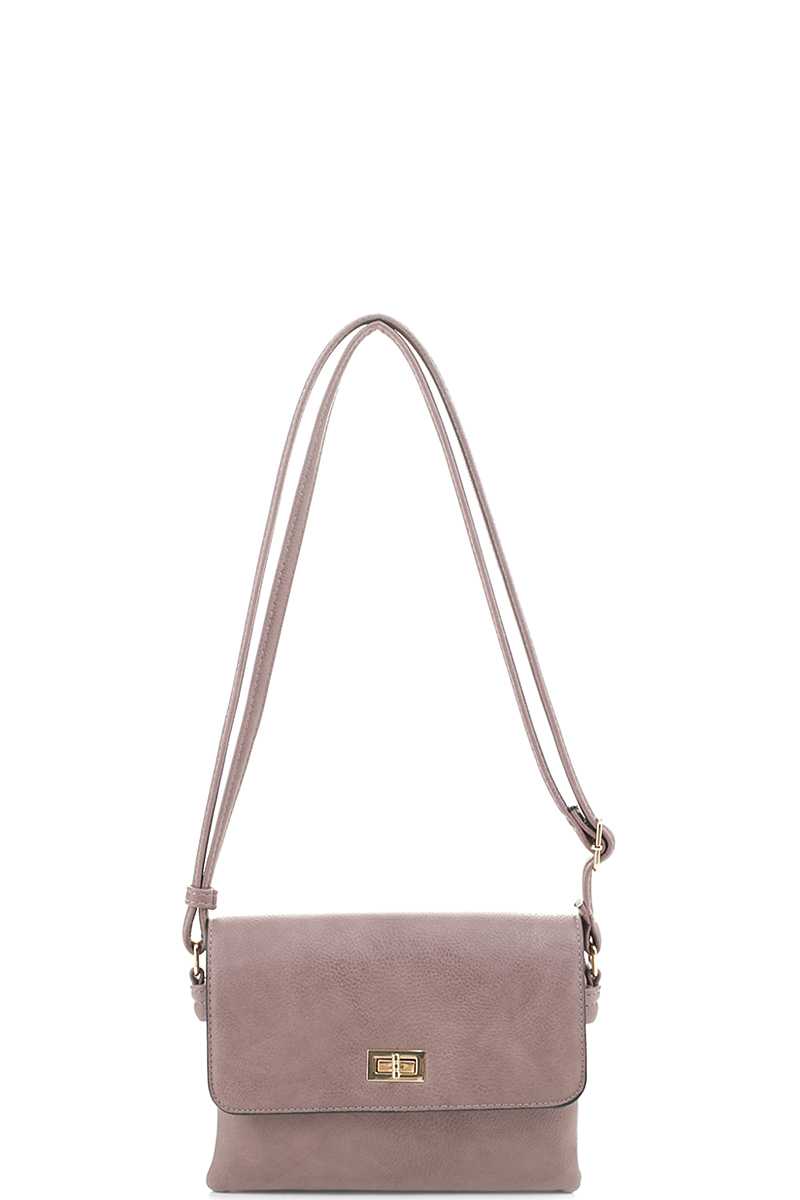 Smooth Colored Crossbody Bag